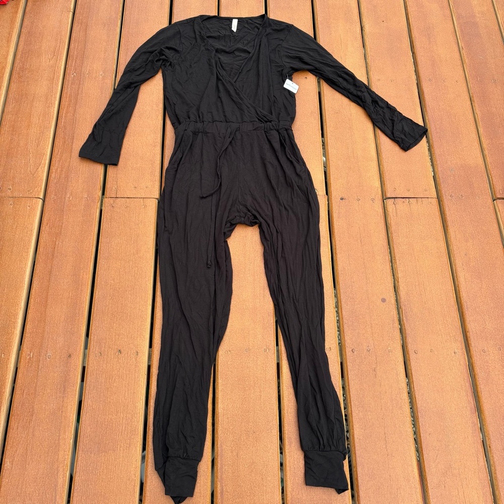 Apricot Lane Black Jumpsuit Long-Sleeve